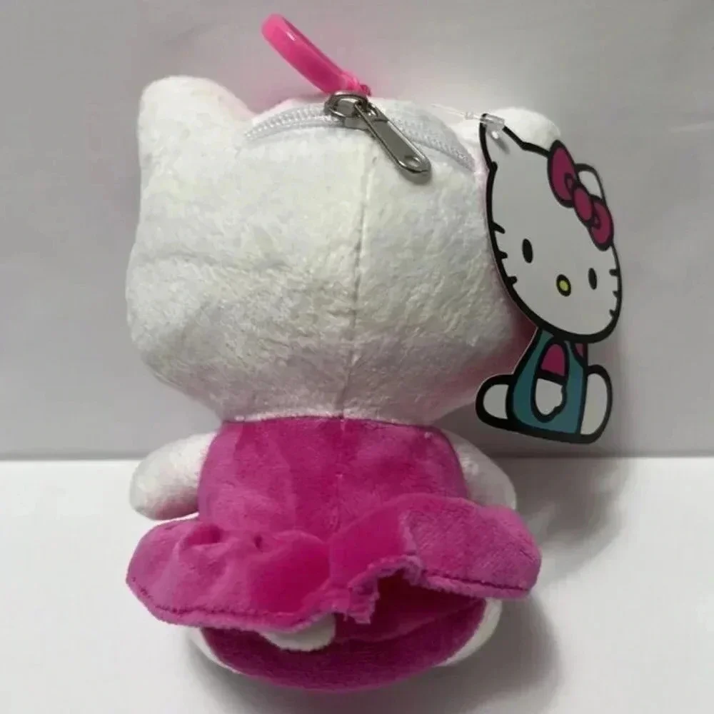 NEW SANRIO Hello Kitty in Pink Jumper Dress Plush Keychain / Bag Clip